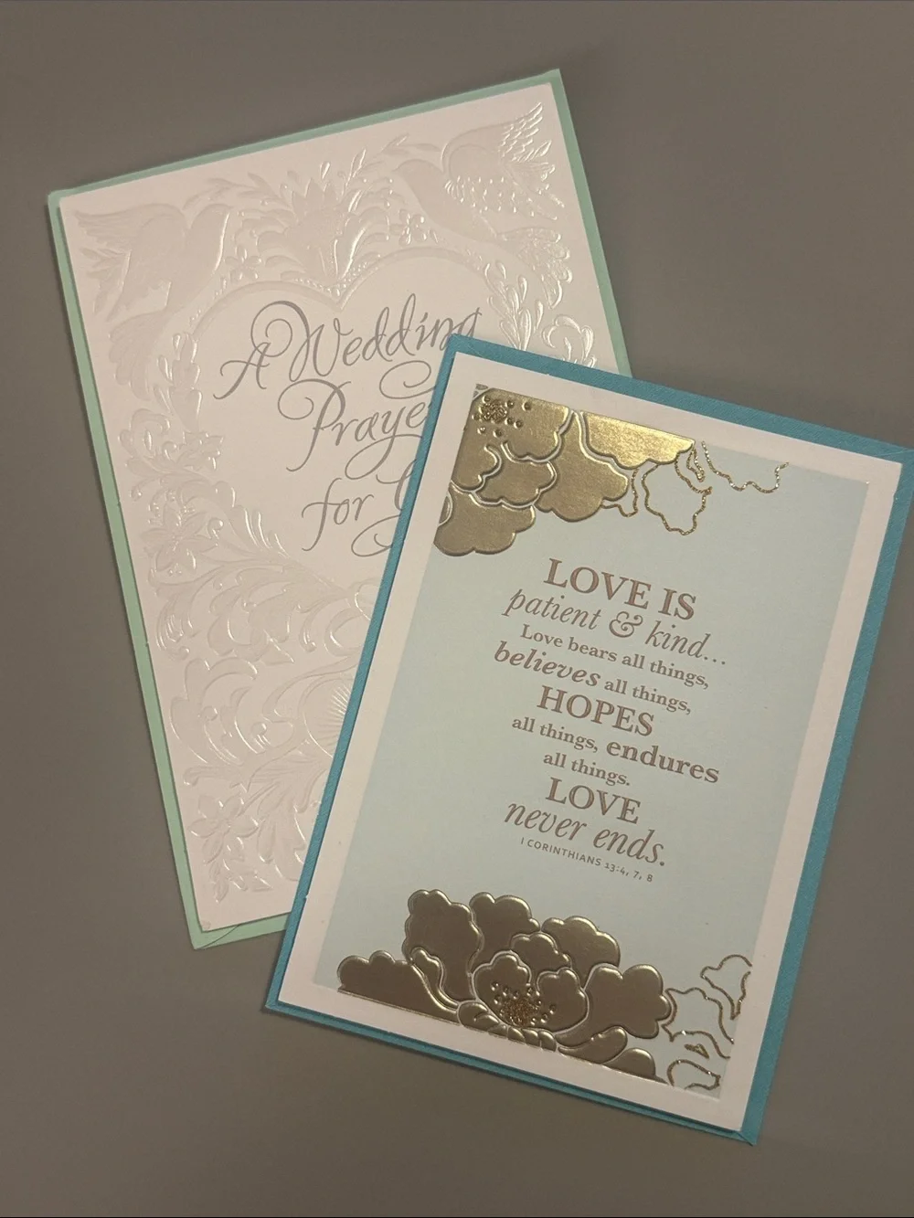 🌻 Bundle of 2 DaySpring Religious Wedding Cards